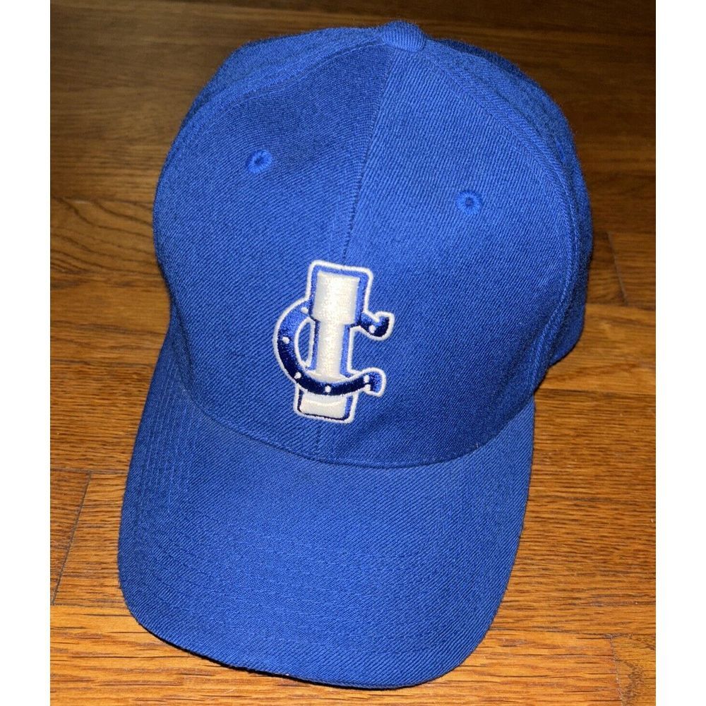 Y2K Indianapolis Colts IC Team‎ Nike NFL Fitted Blue Cap Hat Size 7.5 100% Wool